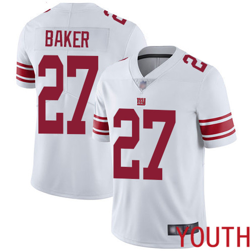 Youth New York Giants #27 Deandre Baker White Vapor Untouchable Limited Player Football NFL Jersey